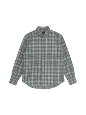 Dockers Green-Grey Plaid Casual Button‎ Down Shirt Men’s Large
